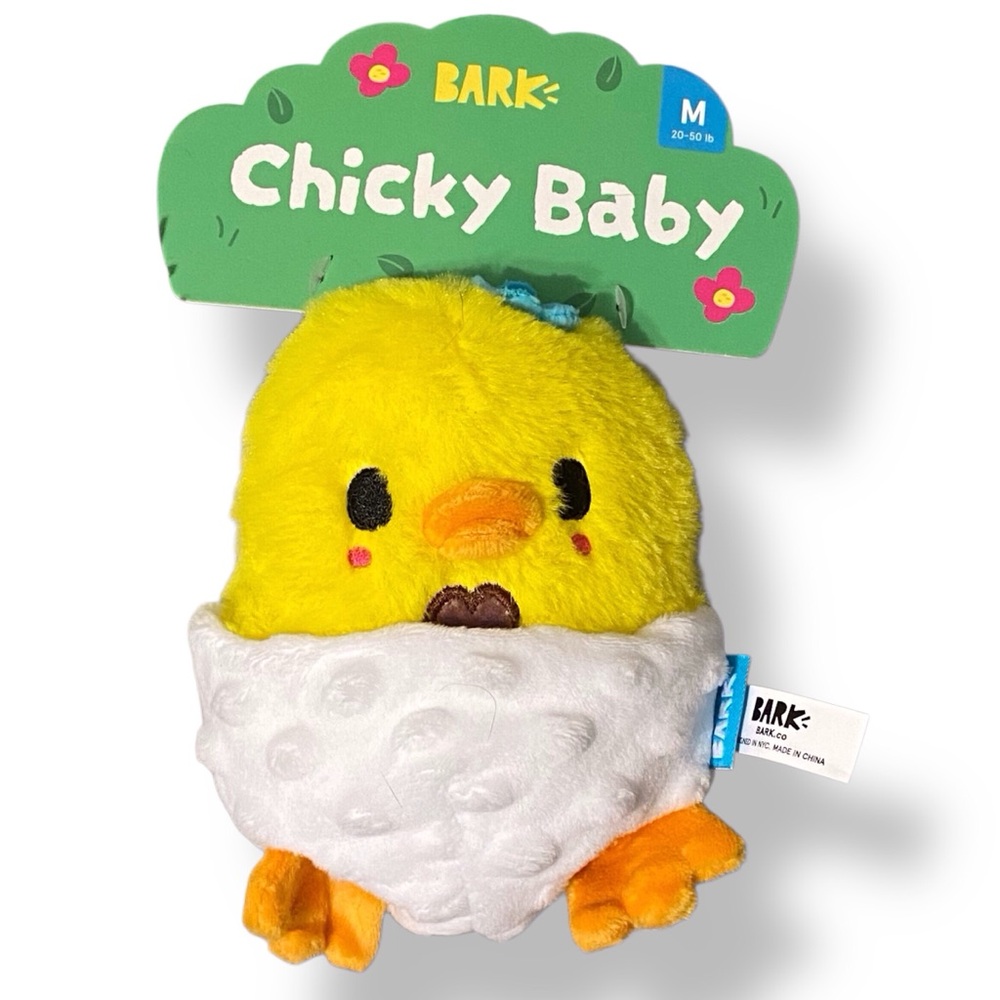 BarkBox Chicky Baby 2-Part NWT Dog Toy Hide Treats